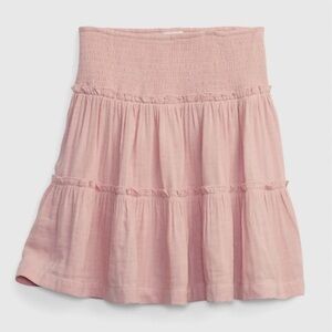 GAP Teen Tiered Skirt Rose Petal Pink Size 10 NWT Ruffle Flowy Summer Spring